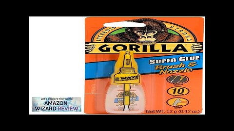 Gorilla Super Glue with Brush & Nozzle Applicator 12 Gram Clear (Pack Review