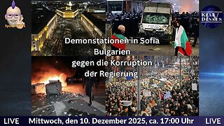 💥📢 Proteste in Sofia (Bulgarien) gegen die Korruption der Regierung💥