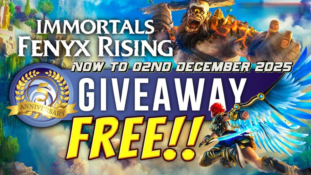 Free Game ! Fenyx Rising ! Uplay Ubisoft ! 5 Year Annivesary of Uplay Launcher ! Now to 02 12 2025