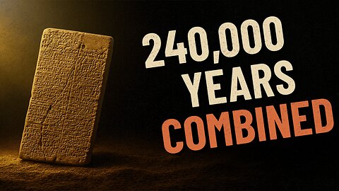 The Tablet of Kings Who Lived for 30,000 Years