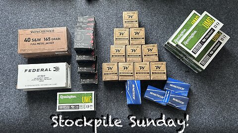 Replenishing my ammo after range trips. Stockpile Sunday