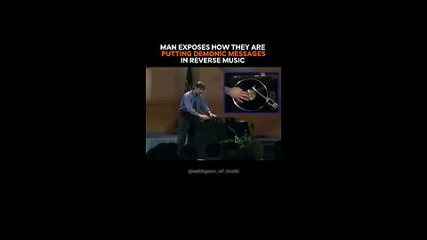 Satanic music played in Reverse