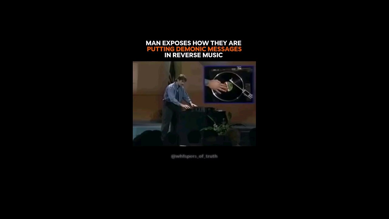 Satanic music played in Reverse
