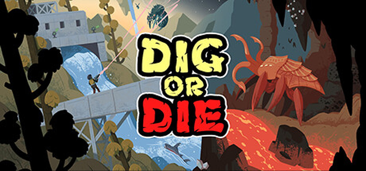 🌋 Surviving Alien Storms in Dig or Die! Can I Thrive? 🌌 #BaseBuilder 🛠️