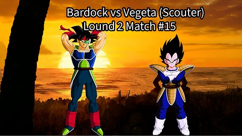 Lound 2 Match #15: Bardock vs Vegeta (Scouter) (Dragon Ball Raging Blast 2 Ultimate Tournament)