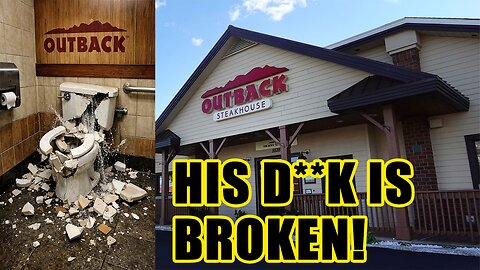 His D**K is BROKEN after an Outback Steakhouse toilet DID THIS!