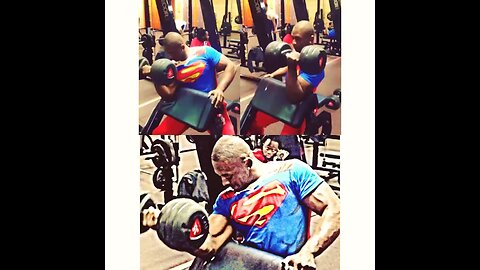 35KG Single-Arm Dumbbell Curl Challenge 🔥 POWER UP!💥