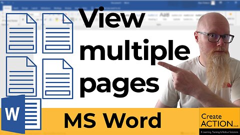 How to view multiple pages in Microsoft Word