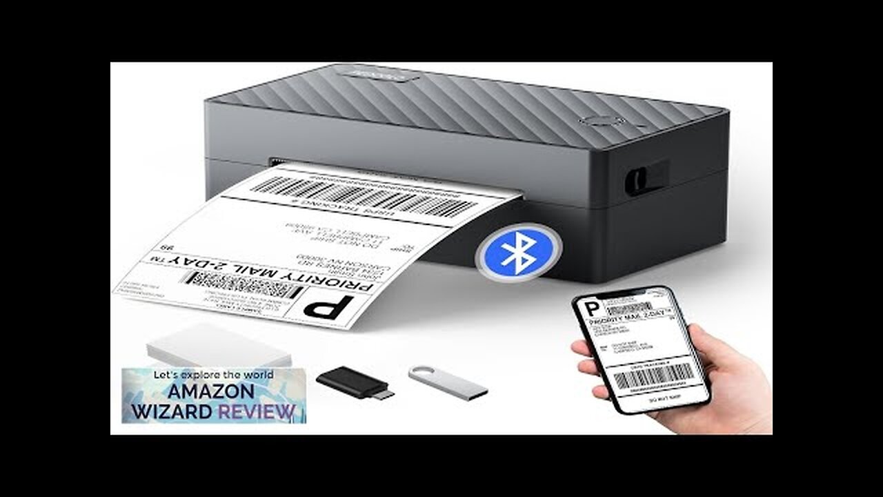 Label Printer Bluetooth Shipping Label Printer 4x6 Thermal Printer for Shipping Packages Review