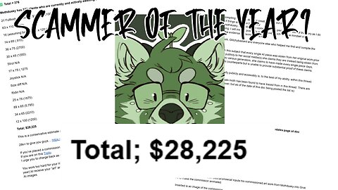 Mothdusky: Furry Artist who Traces AI Art and Steals THOUSANDS of Dollars From Clients!