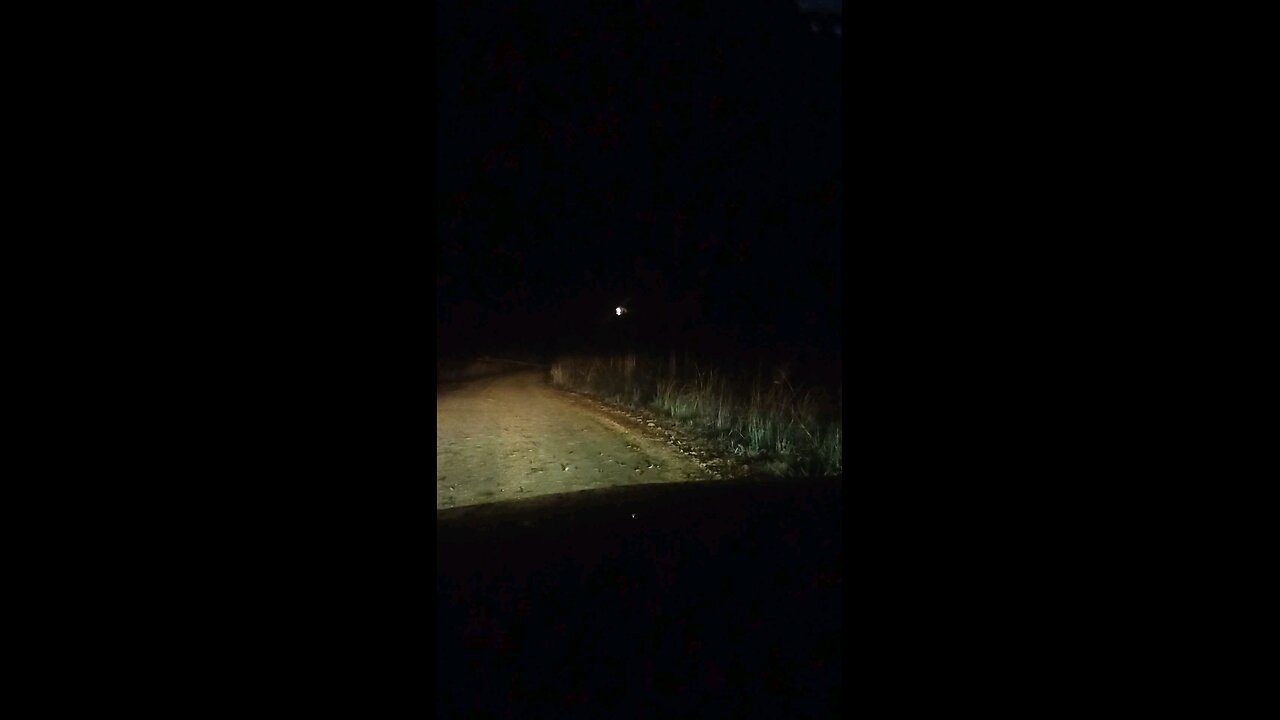 electrical fire in Arkansas after storm on a dirt road at night