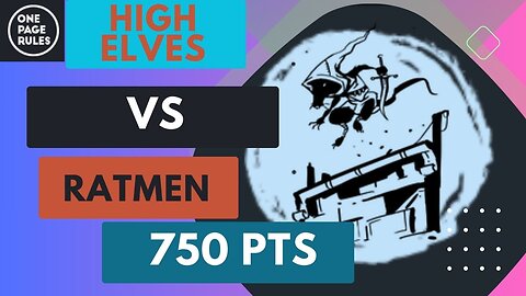 Age of Fantasy: Rats vs High Elves 750 points