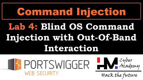 Command Injection 4 | Blind OS Command Injection with Out-Of-Band Interaction