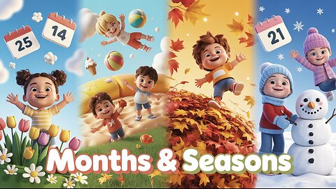 Months and Seasons for Kids 🌸🌞❄️ | Fun Learning Rhyme | New Rhyme | Tiny Tots