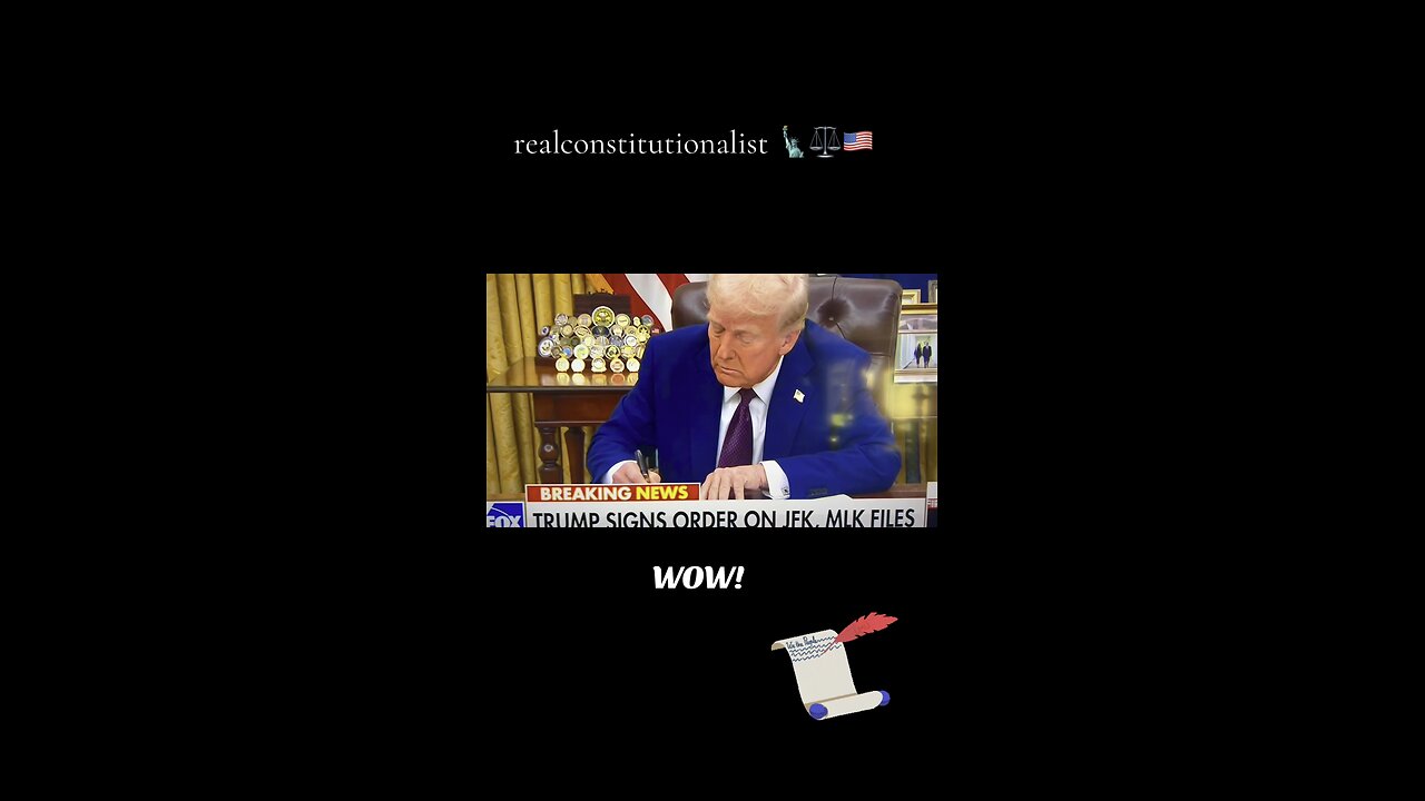 President Trump Signs JFK, RFK & MLK Executive Order 🗽⚖️🇺🇸