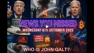 NEWS U MISSED WITH PAUL BROOKER & DREW DEMI WEDNESDAY 8TH OCTOBER. WHO IS JOHN QALT?