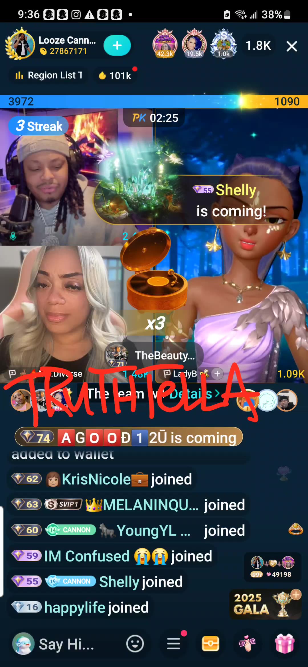 LOOZECANNON TEAM PK WITH DREBABY, FINESSE, 21BADBITCH & JAZZY CHERRY, MRS. DIVERSE & LADYBEE