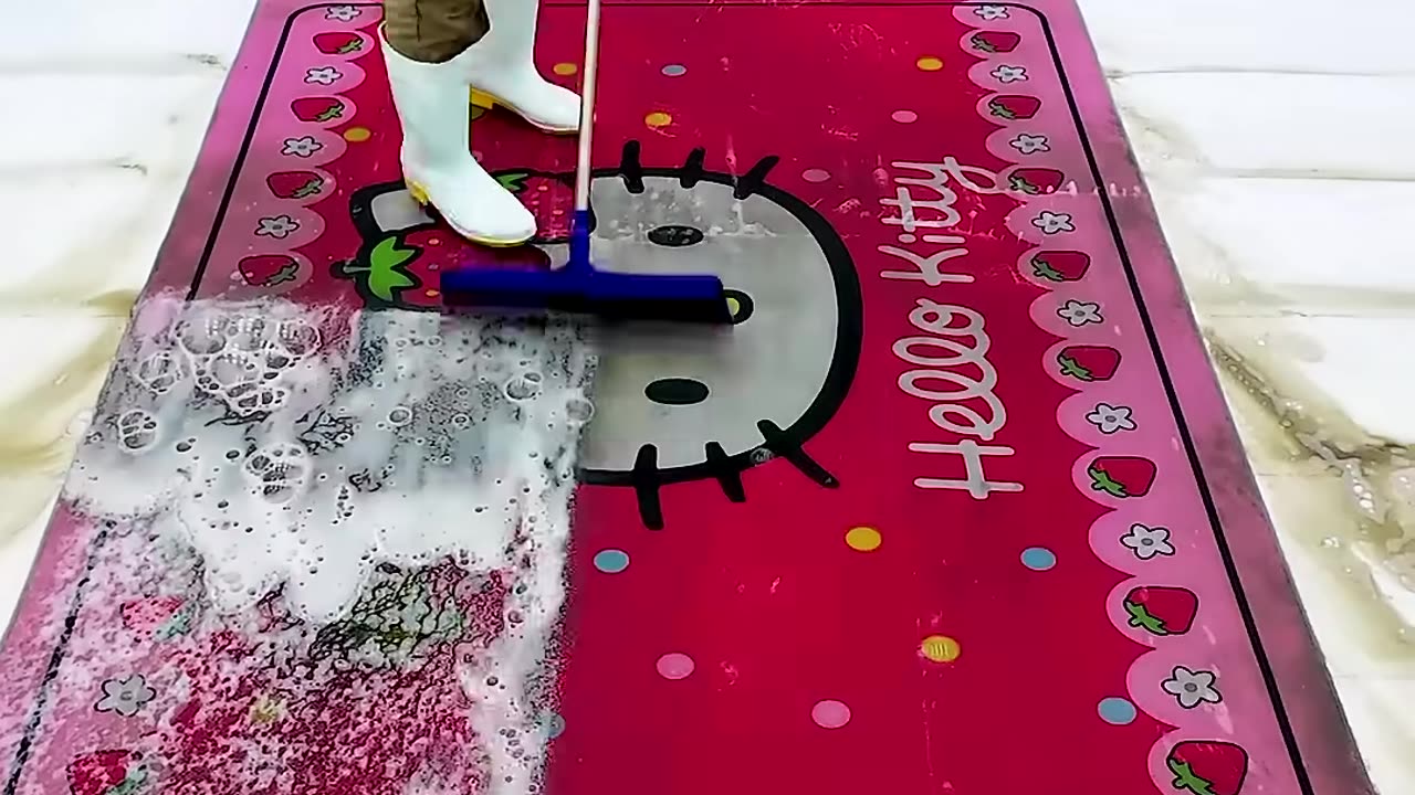 Satisfying Video The Cutest Hello Kitty Carpet Cleaning #carpetcleaning #shorts #satisfyingvideos