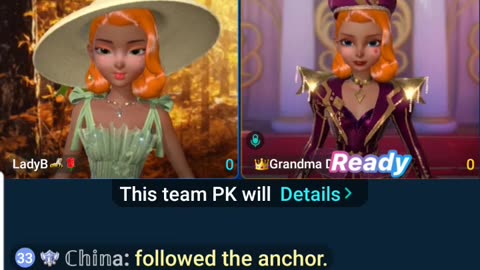 ASHLEY CHINARED GETS CLIPPED DURING TEAM PK READING GRANDMA D