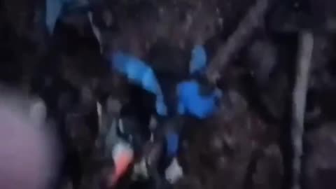 Pig slaughter in Chasov Yar