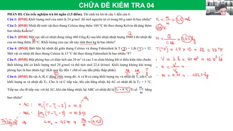 BUỔI 05 SỰ CHUYỂN THỂ, NHIỆT NÓNG CHẢY RIÊNG, NHIỆT HÓA HƠI RIÊNG mp4