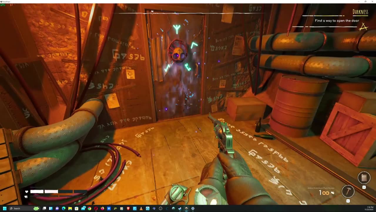 Voidtrain Darkness mission. How to open the door