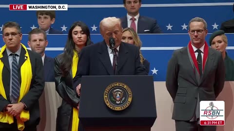 FULL SPEECH: Pres. Trump Speaks at Inaugural Parade Held at The Capital One Arena - 1/20/25