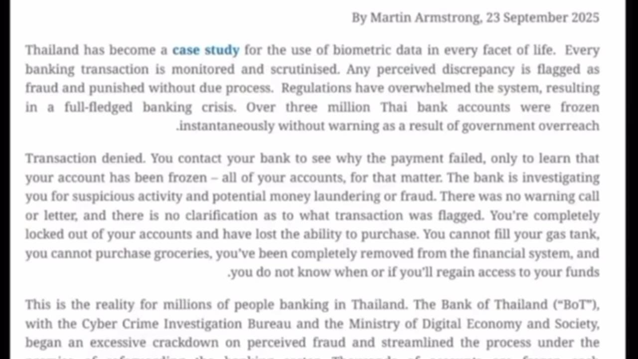 “Thai biometric digital ID integration with banking currently backfiring.“