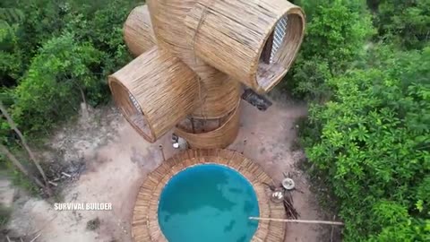 Crafting the Temple Bamboo Villa and Bamboo Swimming Pool