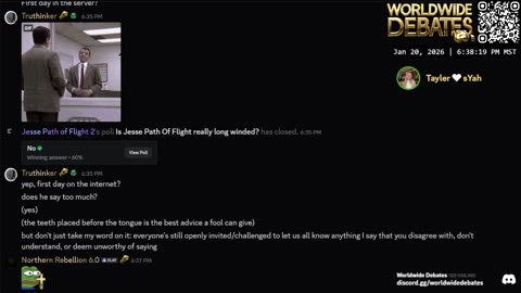 0297 WIDESTREAM - Worldwide Debates - YouTube/Twitch/Rumble