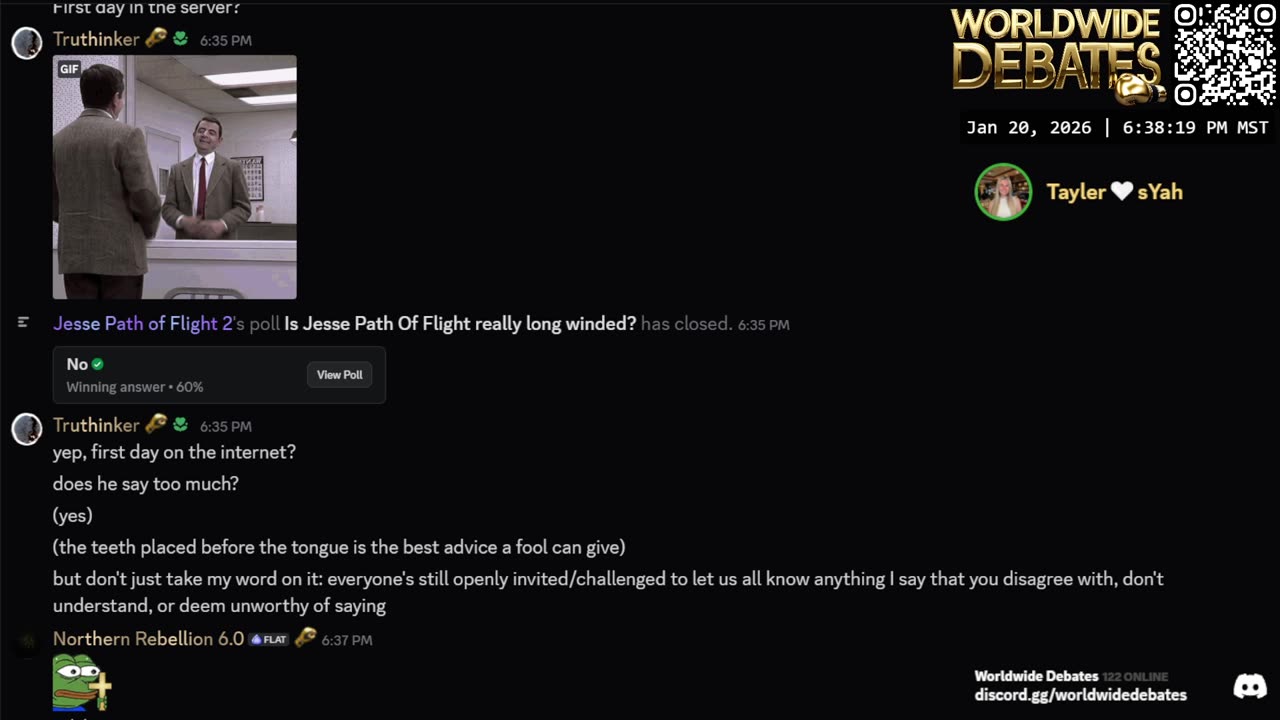 0297 WIDESTREAM - Worldwide Debates - YouTube/Twitch/Rumble