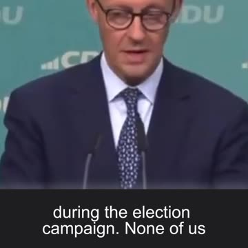 Friedrich Merz betrays his voters hours after his victory