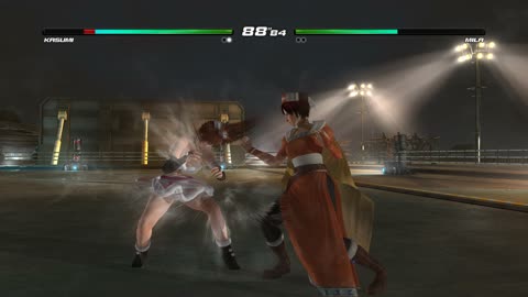 Dead or Alive 5 Last Round: Kasumi (costume 35) vs Mila - 4K