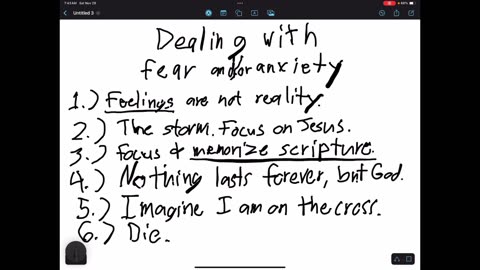 Dealing with fear and anxiety