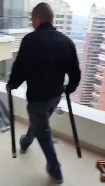 Balcony of a Chinese High-Rise Apartment