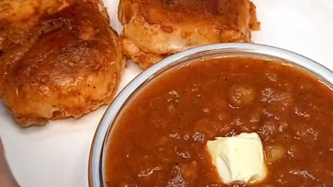 Pav bhaji with masala pav ASMR #youtube #youtubeshorts #pavbhaji #masalapav #asmrcooking