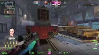 Stuck between a train and a hard place while reloading but tanking all the shots #cs2clips #shorts