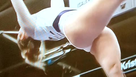 Athletic beauty in motion