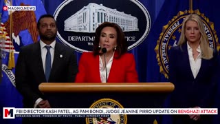 🚨 FBI Director Kash Patel & AG Pam Bondi Make New Announcement at DOJ Headquarters [LIVE]