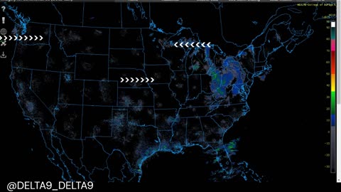 straight line pulses are appearing again today over the states 16.1.25