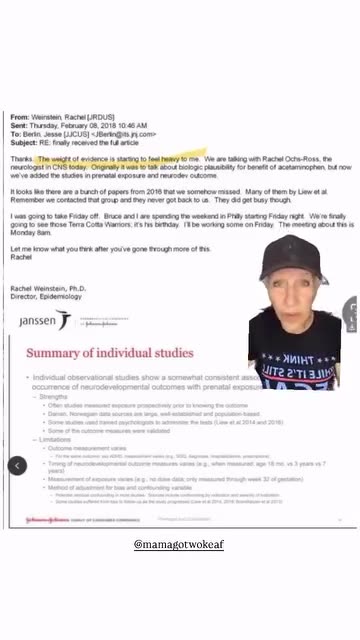 Tylenol concealed evidence to Autism Link since 2013,