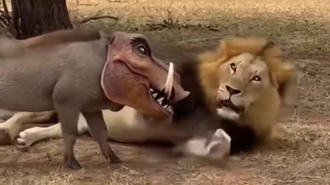 The Warthog-Rex Strikes! Lion's Worst Nightmare