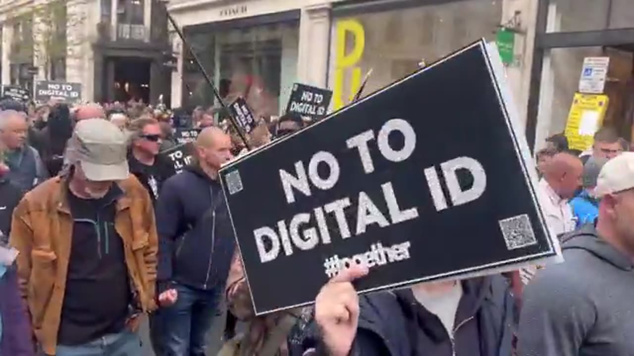 Protests in London Against Digital IDs