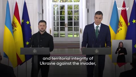 Zelensky hails Spain’s €200m defence plan as Sanchez pledges €817m in new aid support package