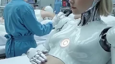 Robot giving birth