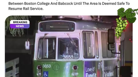 MBTA Green Line Service Halted After Wire Falls On Train Near Boston College; Shuttles Replace (T)