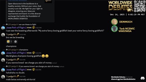 0225 WIDESTREAM - Worldwide Debates - YouTube/Twitch/Rumble