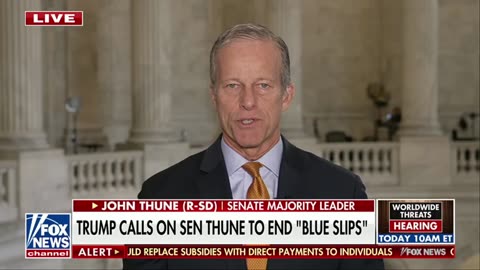 John Thune won't touch the Blue Slip policy blocking Trump's nominees