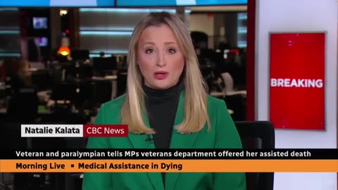 A Canadian woman campaigning for a wheelchair ramp offered medically assisted DEATH!