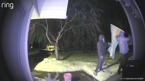 High Schoolers Steal Transgender Pride Flag